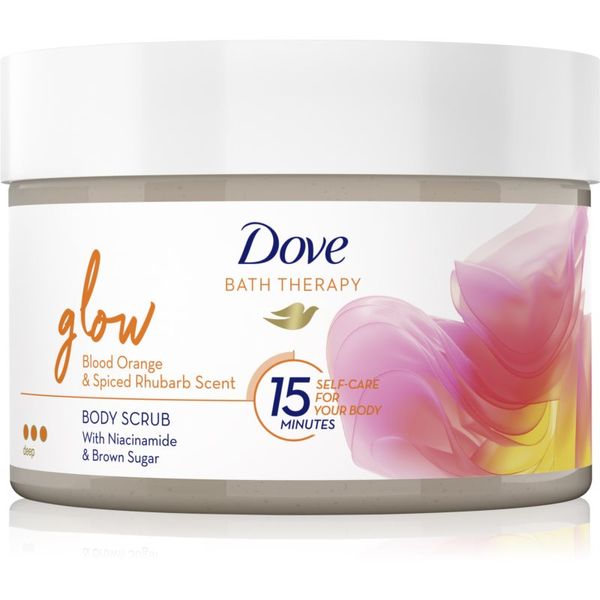 Dove Dove Bath Therapy Glow intenzivni piling za tijelo Blood Orange & Rhubarb 295 ml