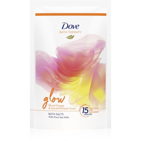 Dove Dove Bath Therapy Glow sol za kupku Blood Orange & Spiced Rhubarb 400 g