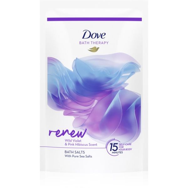 Dove Dove Bath Therapy Renew sol za kupku Wild Violet & Pink Hibiscus 400 g
