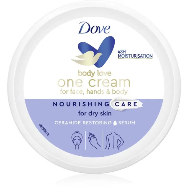 Dove Dove Body Love Rich Nourishing Cream hranjiva krema za lice, ruke i tijelo 250 ml
