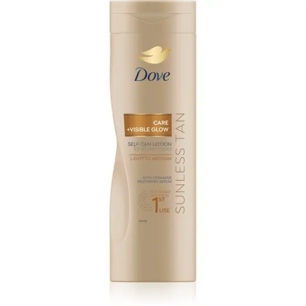 Dove Dove Care&Glow Sunless Tan mlijeko za samotamnjenje nijansa Fair 400 ml
