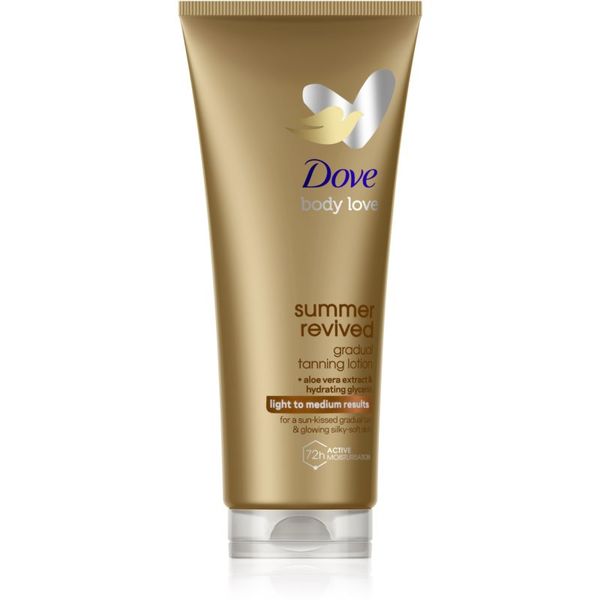 Dove Dove DermaSpa Summer Revived mlijeko za tijelo za samotamnjenje nijansa Light to Medium 200 ml