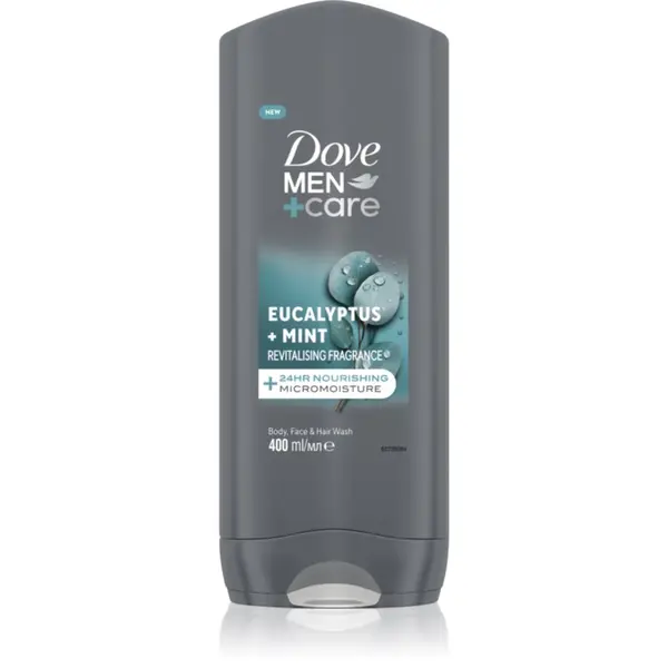 Dove Dove Men+Care Advanced gel za tuširanje za lice, tijelo i kosu za muškarce Eucalyptus & Mint 400 ml