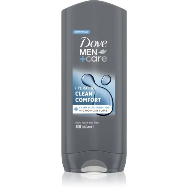 Dove Dove Men+Care Clean Comfort gel za tuširanje za lice, tijelo i kosu 400 ml
