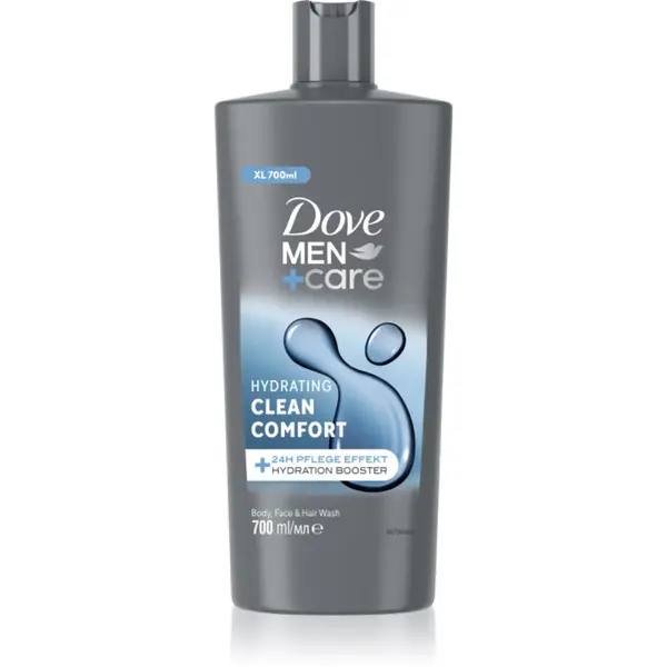 Dove Dove Men+Care Clean Comfort gel za tuširanje za lice, tijelo i kosu 700 ml