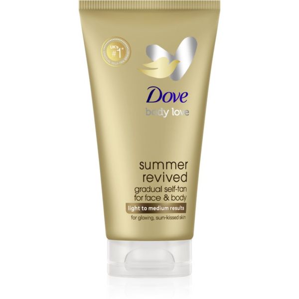 Dove Dove Summer Revived mlijeko za samotamnjenje za lice i tijelo nijansa LIght to Medium 75 ml
