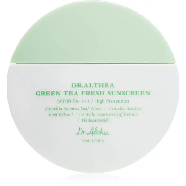 Dr. Althea Dr. Althea Green Tea Fresh Sunscreen krema za sunčanje za lice s umirujućim djelovanjem SPF 50+ 45 ml