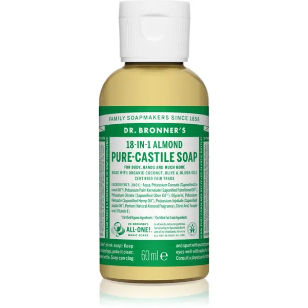 Dr. Bronner’s Dr. Bronner’s Almond tekući univerzalni sapun 60 ml