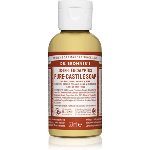 Dr. Bronner’s Dr. Bronner’s Eucalyptus tekući univerzalni sapun 60 ml