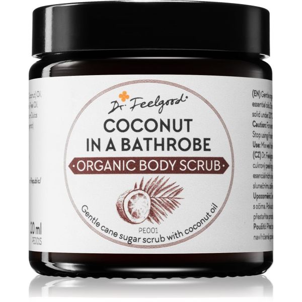 Dr. Feelgood Dr. Feelgood Organic Coconut in a Bathrobe šećerni peeling s kokosovim uljem 120 ml