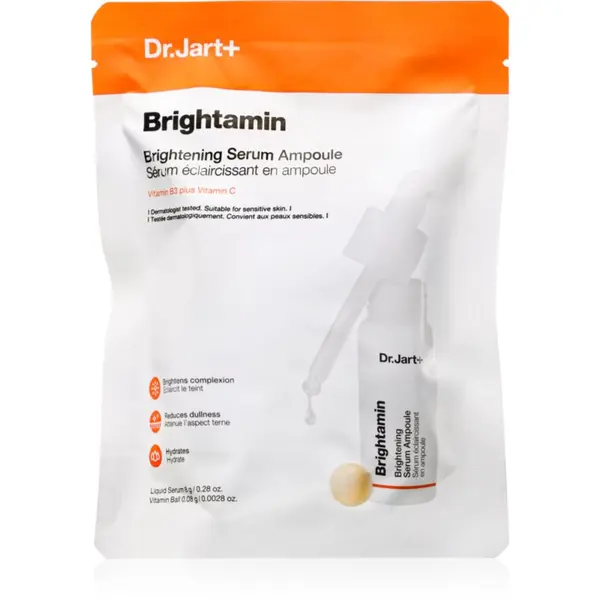 Dr. Jart+ Dr. Jart+ Brightamin Brightening Serum Ampoule aktivni serum za posvjetljivanje i zaglađivanje kože lica s vitaminom C 8.08 g
