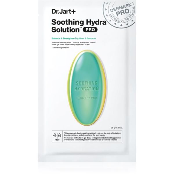 Dr. Jart+ Dr. Jart+ Soothing Hydra Solution™ Intensive Soothing Mask Obnavljajuća i hidratantna maska za lice 26 g