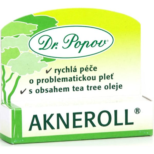 Dr. Popov Dr. Popov Akneroll with tea tree lokalna njega za nepravilnosti na licu sklono aknama 6 ml