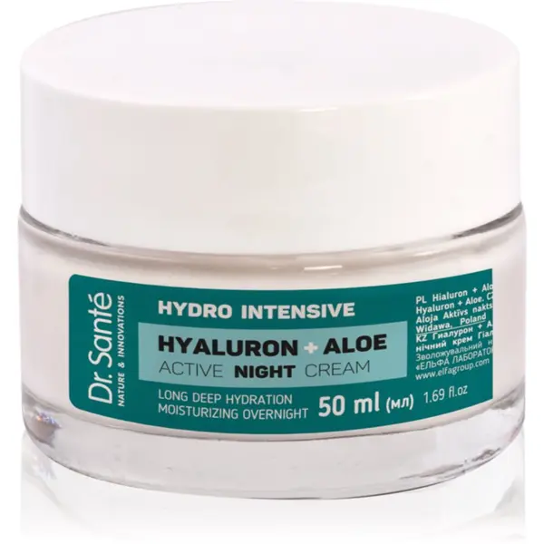 Dr. Santé Dr. Santé Hydro Intensive Hyaluron + Aloe krema za noć s aloe verom 50 ml
