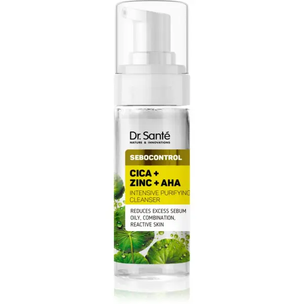 Dr. Santé Dr. Santé Sebocontrol Cica + Zinc + AHA emulzija za čišćenje za masnu kožu 150 ml