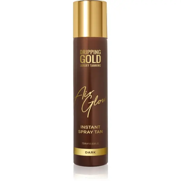 Dripping Gold Dripping Gold Air Glow Instant Spray Tan sprej za samotamnjenje nijansa Dark 75 ml
