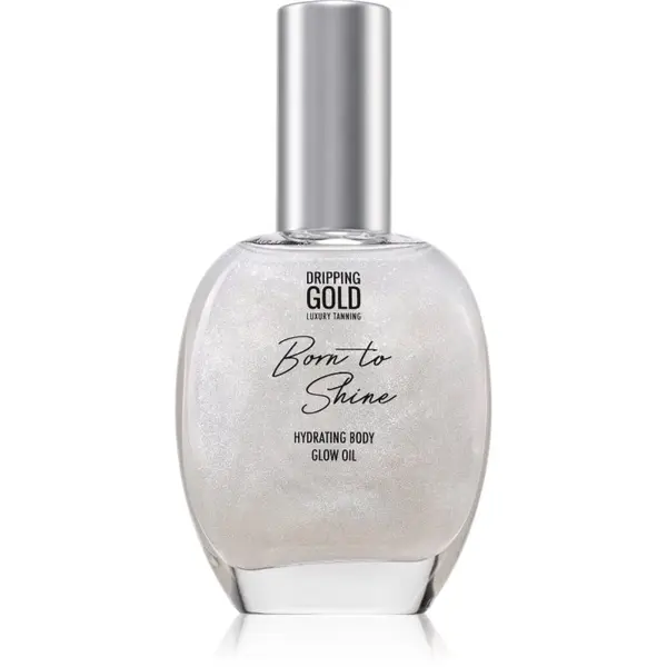 Dripping Gold Dripping Gold Born To Shine svjetlucavo ulje za tijelo nijansa Silver 55 ml