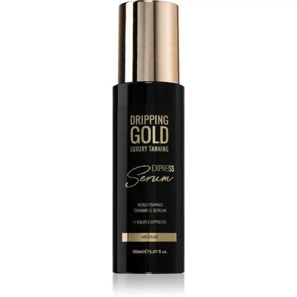 Dripping Gold Dripping Gold Express Tanning Serum sredstvo za samotamnjenje za tijelo nijansa Medium 150 ml