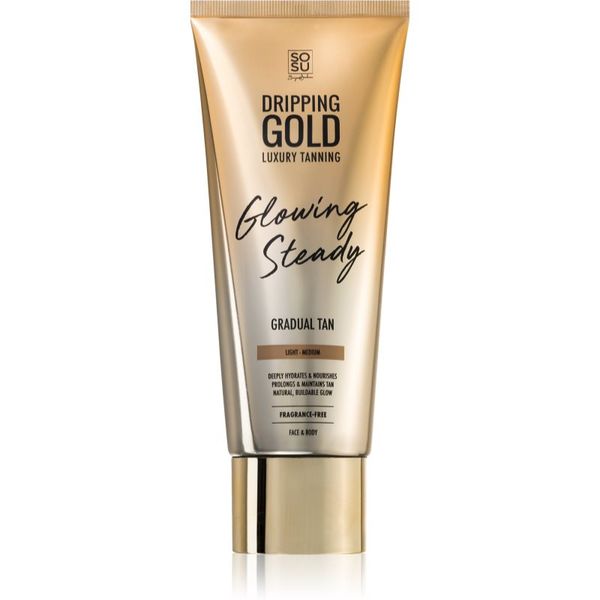 Dripping Gold Dripping Gold Glowing Steady krema za samotamnjenje za postupno tamnjenje tena Light - Medium 200 ml