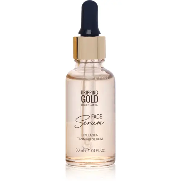 Dripping Gold Dripping Gold Luxury Tanning Collagen Face Serum serum za lice za samotamnjenje s kolagenom 30 ml