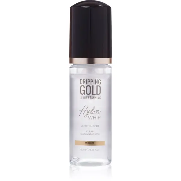 Dripping Gold Dripping Gold Luxury Tanning Hydra Whip prozirna pjena za samotamnjenje za tijelo i lice nijansa Medium 150 ml