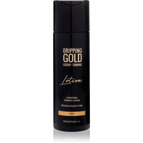 Dripping Gold Dripping Gold Luxury Tanning Lotion hidratantno mlijeko za samotamnjenje za intenzivno sunčanje nijansa Dark 200 ml