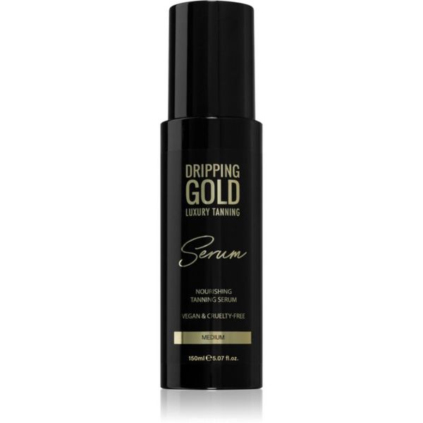 Dripping Gold Dripping Gold Luxury Tanning Serum sredstvo za samotamnjenje za tijelo i lice nijansa Medium 150 ml