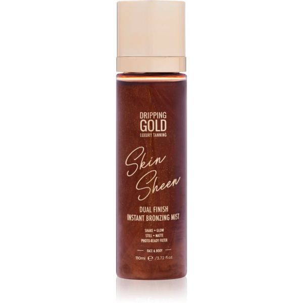 Dripping Gold Dripping Gold Luxury Tanning Skin Sheen maglica s bronz učinkom za tijelo 110 ml