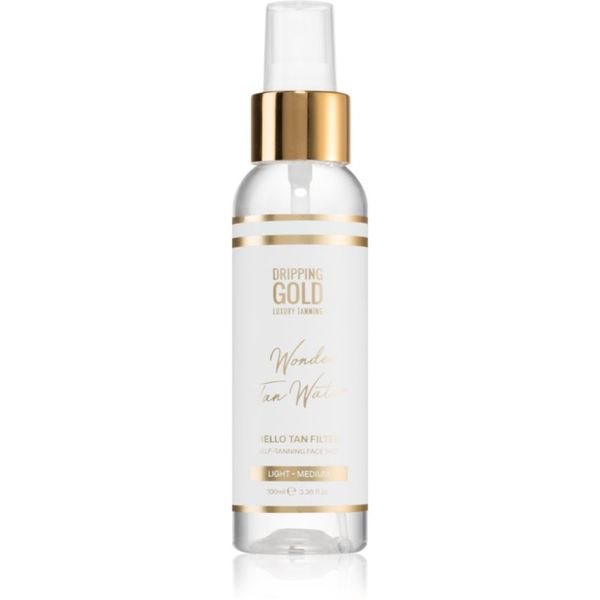 Dripping Gold Dripping Gold Wonder Water Hello Tan magla za samotamnjenje za lice Light - Medium 100 ml