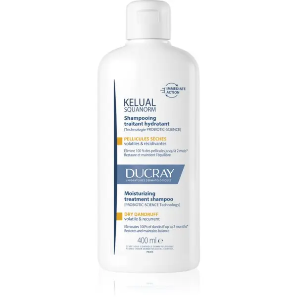 Ducray Ducray Kelual Squanorm Moisturizing Treatment Shampoo Dry Dandruff šampon protiv suhe peruti 400 ml