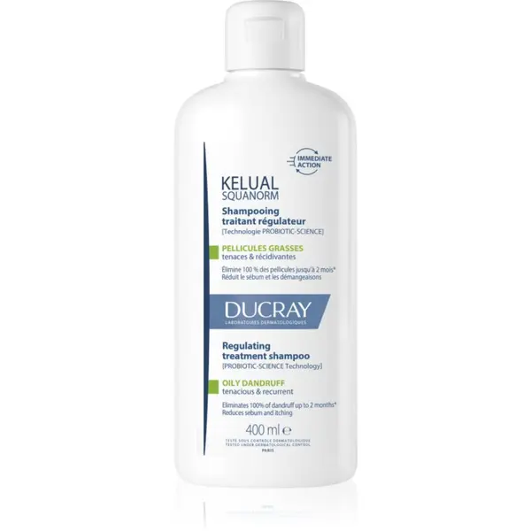 Ducray Ducray Kelual Squanorm Regulating Treatment Shampoo Oily Dandruff šampon protiv masne peruti 400 ml