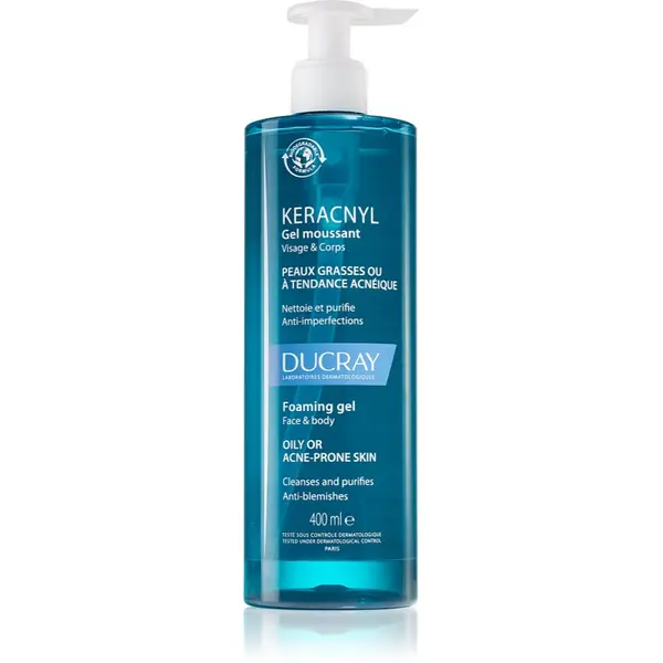 Ducray Ducray Keracnyl Foaming gel pjenasti gel za čišćenje za masno lice sklono aknama 400 ml
