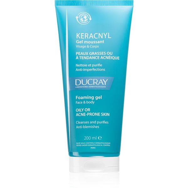 Ducray Ducray Keracnyl pjenasti gel za čišćenje za masno lice sklono aknama 200 ml
