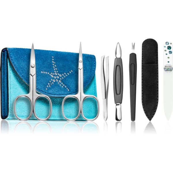 DuKaS DuKaS Premium Line Solingen 216 set za manikuru Blue-Turquoise (+ etui)