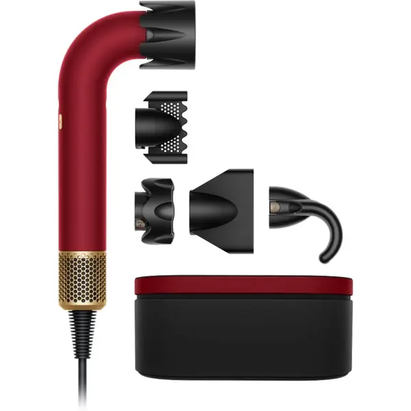 Dyson Dyson Supersonic r HD17 T1/T2 Red Velvet/Gold profesionalno sušilo za kosu s ionizatorom Straight + Wavy 1 kom