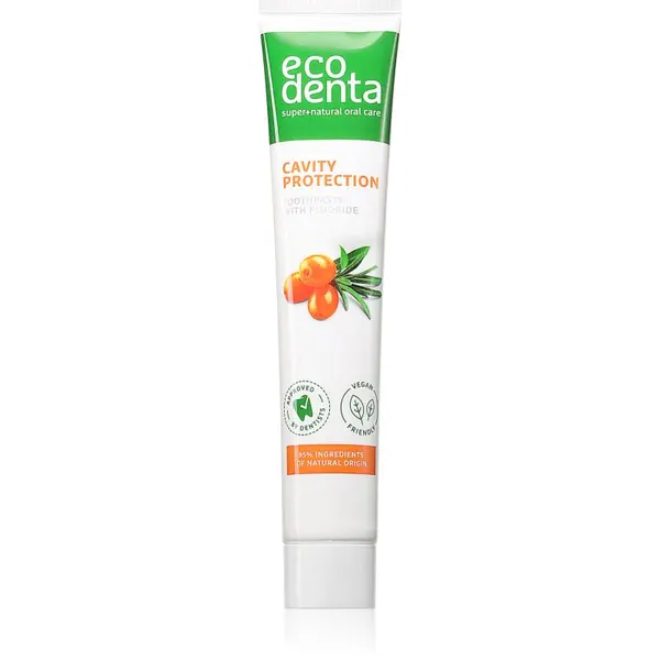 Ecodenta Ecodenta Cavity Protection osvježavajuća zubna pasta protiv zubnog kamenca s pasjim trnom 75 ml