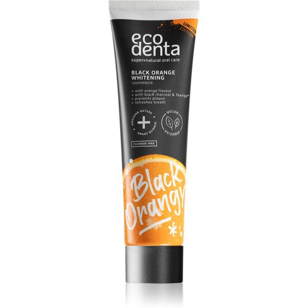 Ecodenta Ecodenta Expert Black Orange Whitening crna zubna pasta za izbjeljivanje bez fluorida okus Orange 100 ml