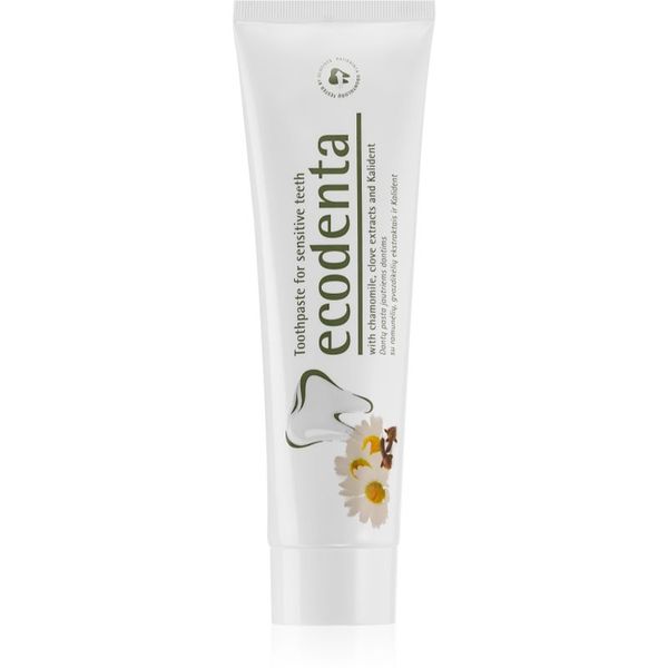Ecodenta Ecodenta Green Sensitivity Relief zubna pasta za osjetljive zube s fluoridem okus Chamomile/Clove 100 ml