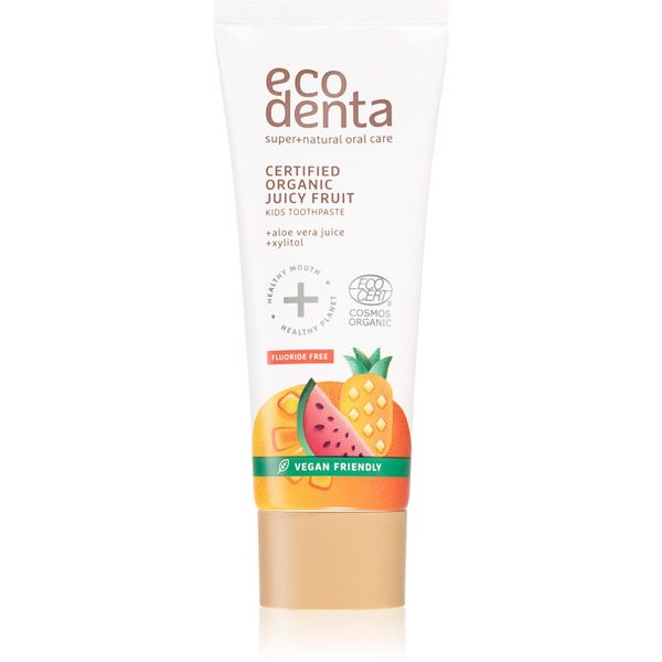 Ecodenta Ecodenta Organic Kids Certified Organic Juicy Fruit zubna pasta za djecu 75 ml