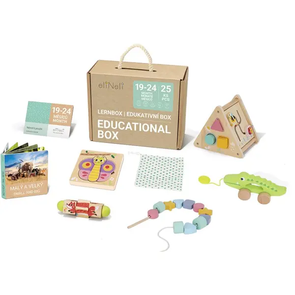 eliNeli eliNeli Educational Box 19-24 m+ set igračaka od drva