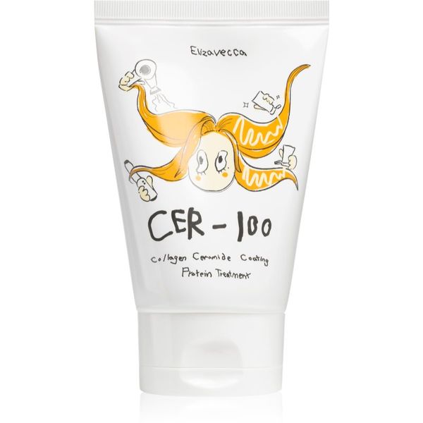 Elizavecca Elizavecca Cer-100 Collagen Ceramide Coating Protein Treatment kolagenska maska za sjajnu i mekanu kosu 100 ml