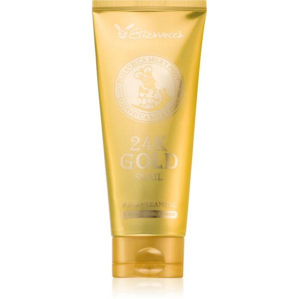 Elizavecca Elizavecca Milky Piggy 24K Gold Snail Cleansing Foam nježna pjena za čišćenje 180 ml