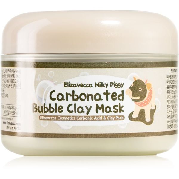 Elizavecca Elizavecca Milky Piggy Carbonated Bubble Clay Mask maska za dubinsko čišćenje kože lica za problematično lice, akne 100 g