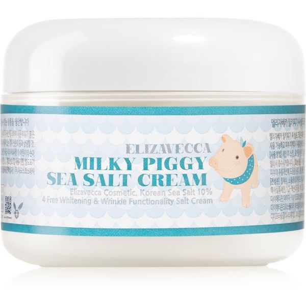 Elizavecca Elizavecca Milky Piggy Sea Salt Cream zaštitna hidratantna krema s obnavljajućim učinkom 100 ml