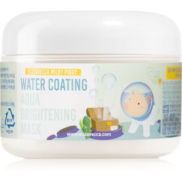 Elizavecca Elizavecca Milky Piggy Water Coating Aqua Brightening Mask kolagenska maska za sjaj i hidrataciju 100 g