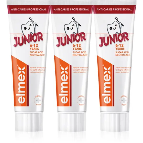 Elmex Elmex Anti-Caries Professional Junior pasta za zube za djecu 3x75 ml