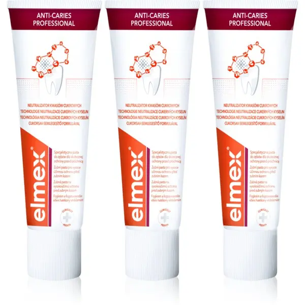 Elmex Elmex Anti-Caries Professional zubna pasta za zaštitu od karijesa 3x75 ml