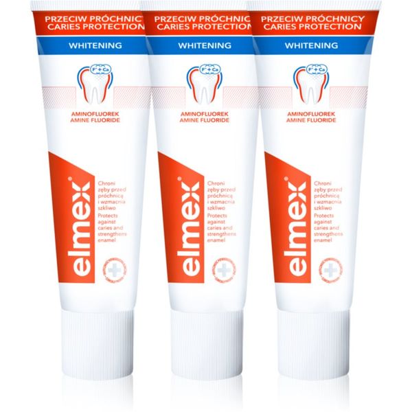 Elmex Elmex Caries Protection Whitening pasta za izbjeljivanje zuba s fluoridem 3x75 ml
