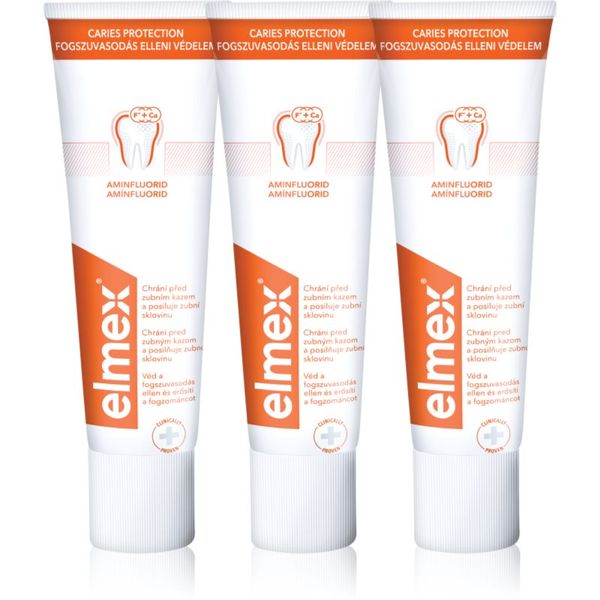 Elmex Elmex Caries Protection zubna pasta za zaštitu od karijesa s fluoridem 3x75 ml