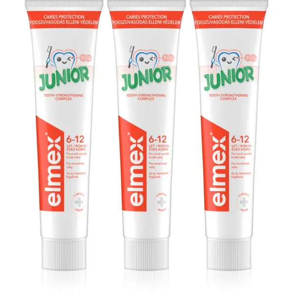 Elmex Elmex Junior 6-12 Years zubna pasta za djecu 3x75 ml